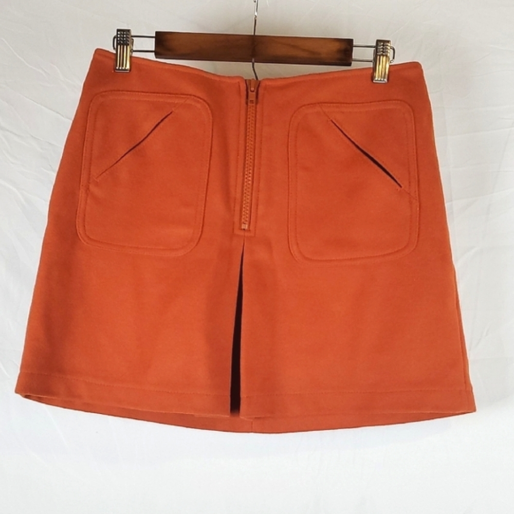 Gap Rust Orange‎ Wool Mini Skirt